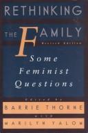 Cover of: Rethinking the family: some feminist questions