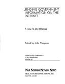 Cover of: Finding government information on the Internet | 
