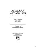Cover of: American Art Analog