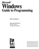 Cover of: Microsoft Windows: guide to programming