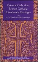 Cover of: Oriental Orthodox-Roman Catholic Inter- (Publication / United States Catholic Conference, No. 097-4)