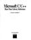 Cover of: Microsoft C/C[plus plus] run-time library reference