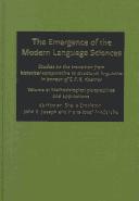 Cover of: The emergence of the modern language sciences by edited by Sheila Embleton, John E. Joseph, Hans-Josef Niederehe.