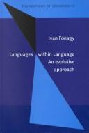 Cover of: Languages within language: an evolutive approach