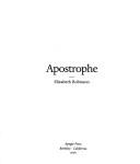 Cover of: Apostrophe