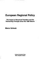 Cover of: European Regional Policy | Marco Schaub