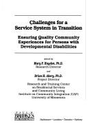 Challenges for a Service System in Transition by Mary F. Hayden