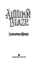 Cover of: Autumn Blaze (Wildflower) by Samantha Harte