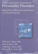 Cover of: Time-limited day treatment for personality disorders by William E. Piper ... [et al.].