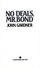 Cover of: No Deals, Mr. Bond by John Gardner