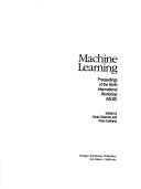 Cover of: Machine learning: proceedings of the ninth international workshop (ML92)