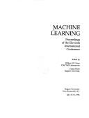 Cover of: Machine Learning 1994 International Conference by William W. Cohen