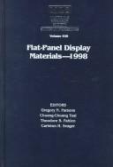 Cover of Flat-Panel Display Materials--1998