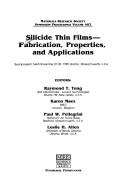 Cover of: Silicide Thin Films-Fabrication, Properties, and Applications: Symposium Held November 27-30, 1995, Boston, Massachusetts, U.S.A. (Materials Research Society Symposia Proceedings, V. 402.)