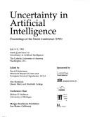 Cover of: Uncertainty in artificial intelligence: proceedings of the eighth Conference (1992) July 17-19, 1992, Stanford University
