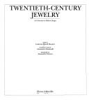 Cover of: Twentieth-century jewelry by edited by Lodovica Rizzoli Eleuteri ; introductory essay by Annamaria Massinelli; photographs by Alessandro Parenti.