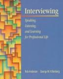 Cover of: Interviewing by Rob Anderson