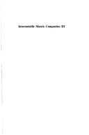 Cover of: Intermetallic matrix composites III: symposium held April 4-6, 1994, San Francisco, California, U.S.A.