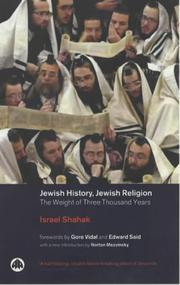 Jewish history, Jewish religion by Israël Shahak