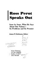 Cover of: Ross Perot speaks out by H. Ross Perot
