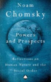 Cover of: Powers and Prospects by Noam Chomsky