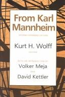 Cover of: From Karl Mannheim by Kurt H. Wolff
