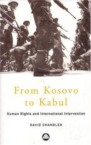From Kosovo to Kabul by Chandler, David