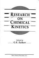 Cover of: Research on Chemical Kinetics