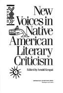 Cover of: New voices in Native American literary criticism by edited by Arnold Krupat.