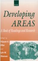 Cover of: Developing areas: a book of readings and research