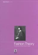 Cover of: Fashion Theory: Volume 3, Issue 2: The Journal of Dress, Body and Culture (Fashion Theory)