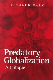 Cover of: Predatory Globalization: A Critique