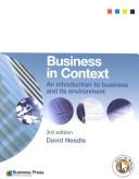 Cover of: Business In Context by David Needle, David Needle