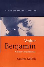 Cover of: Walter Benjamin, critical constellations