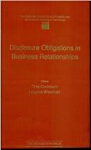 Cover of: Disclosure Obligations in Business Relationships