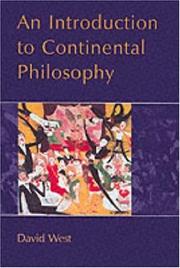 Cover of: An introduction to continental philosophy by West, David