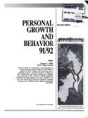 Cover of: Annual Editions: Personal Growth and Behavior, 91-92