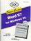 Cover of: Microsoft Word 97