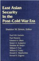 Cover of: East Asian security in the post-Cold War era