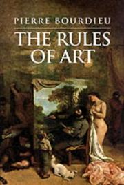 Cover of: The rules of art by Bourdieu