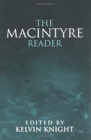 Cover of: The MacIntyre Reader by Alasdair C. MacIntyre