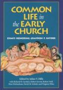Cover of: Common life in the early church: essays honoring Graydon F. Snyder
