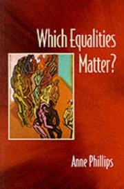 Cover of: Which Equalities Matter? by Anne Phillips