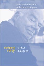 Cover of: Richard Rorty: Critical Dialogues