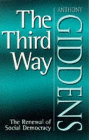 Cover of: The third way: the renewal of social democracy
