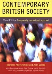 Cover of: Contemporary British Society