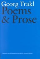 Cover of: Poems and Prose by Georg Trakl