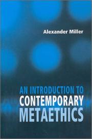 Cover of: An Introduction to Contemporary Metaethics