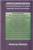 Cover of: Anti-linguistics