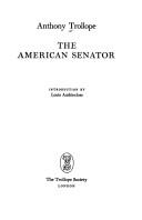 Cover of: The American senator by Anthony Trollope